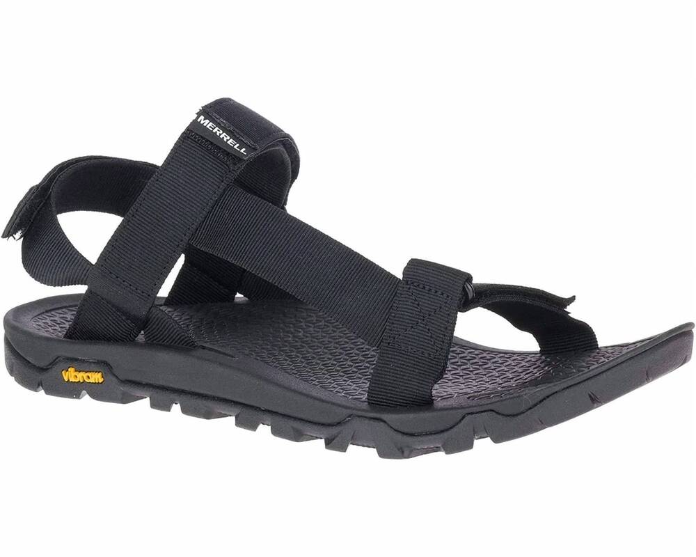 NEW MERRELL men's breakwater strap sandal in black